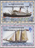 Falklandinseln 355-356 (kompl.Ausg.) Postfrisch 1982 Commonwealth Spiele - Islas Malvinas