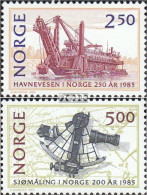 Norwegen 936-937 (kompl.Ausg.) Postfrisch 1985 Hafenverwaltung - Unused Stamps