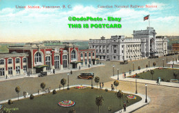 R424010 Union Station. Vancouver. B. C. Canadian National Railway Station. Coast - Monde