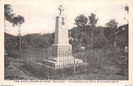 [43] SAINT-JULIEN-DU-PINET - Le Monument Aux Morts De La Grande Guerre Cpa 1930 ♥♥♥ - Andere & Zonder Classificatie