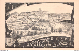 [43]  ALLEGRE Illustrateur Gaston Jourda De Vaux  - Ruines Du Château D'Allègre Collection S.E.H ♥♥♥ - Autres & Non Classés