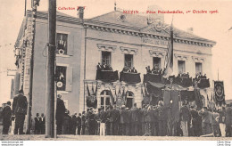 [47] MÉZIN - FÊTES PRÉSIDENTIELLES - LE PRESIDENT DE LA REPUBLIQUE ARMAND FALLIERES À L'HÔTEL DE VILLE CPA 1906 ♥♥♥ - Autres & Non Classés