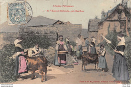 [09] CHEVRIÈRE -TAMISAGE DU GRAIN - FILEUSE - AU VILLAGE DE BETHMALE, PRÈS CASTILLON Cpa 1907 ♣♣♣ - Autres & Non Classés