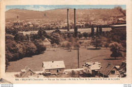 [90] BERLFORT VUE SUR LES USINES -AU LOIN LA TOUR DE LA MIOTTE -FORT DE LA JUSTICE - CPA 1939 ♣♣♣ - Belfort - City