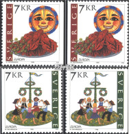 Schweden 2058Dl,Dr,2059Dl,Dr (kompl.Ausg.) Postfrisch 1998 Nationale Feste - Unused Stamps