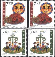 Schweden 2058Dl,Dr,2059Dl,Dr (kompl.Ausg.) Postfrisch 1998 Nationale Feste - Ongebruikt