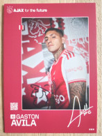 Card Gaston Avila - Ajax Amsterdam - 2023-2024 - Football - Soccer - Voetbal - Fussball - Antwerp Boca Juniors - Soccer