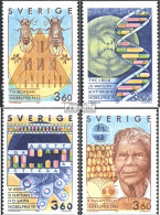 Schweden 1572-1575 (kompl.Ausg.) Postfrisch 1989 Nobelpreisträger - Unused Stamps