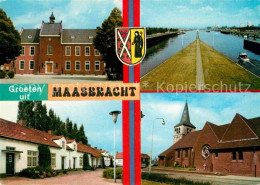 72681202 Maasbracht Rathaus Kanal Siedlung Kirche Maasbracht - Autres & Non Classés