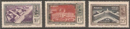 Maroc  302/304 * Charnela. 1951 - Morocco (1956-...)