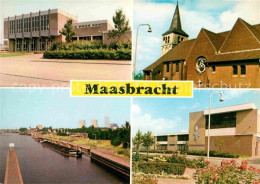 72680702 Maasbracht Rathaus Kirche Frachter Maasbracht - Andere & Zonder Classificatie