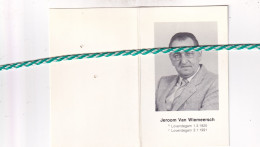 Jeroom Van Wiemeersch-Roegiers, Lovendegem 1925, 1991. Meester-Hoefsmid, Gemeenteraadslid. Foto - Obituary Notices