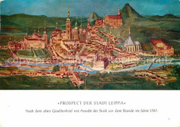 72679953 Leippa Rothenburg Oberlausitz Prospect Der Stadt Leippa Gemaelde Nach A - Sonstige & Ohne Zuordnung
