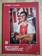 Card Benjamin Tahirovic - Ajax Amsterdam - 2023-2024 - Football - Soccer - Voetbal - Fussball - AS Roma Vasalunds IF AIK - Fútbol