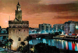72679766 Sevilla Andalucia Torre Del Oro Rio Guadalquivir De Noche Sevilla  - Autres & Non Classés