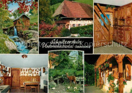 72679718 Untermuenstertal Schnitzerstube Von Fritz Riesterer Muehle Wasserrad Mu - Other & Unclassified