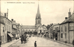 CPA Mourmelon Le Grand Marne, Eglise Et Place D'Armes - Sonstige & Ohne Zuordnung