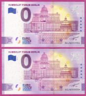 0-Euro XEJQ 2021-6 HUMBOLDT FORUM BERLIN Set NORMAL+ANNIVERSARY - Essais Privés / Non-officiels