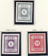 SBZ  61-63, Postfrisch **, Ziffer, 1946 - Postfris