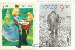 Norwegen 1432Dl-1433Dl (kompl.Ausg.) Postfrisch 2002 Märchenfiguren - Unused Stamps