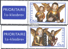 Schweden 2027-2028 (kompl.Ausg.) Postfrisch 1997 Weihnachtsengel - Unused Stamps