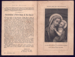 +++ Image Religieuse - Image Pieuse - Prière - Image Miraculeuse De ND De Bon Conseil - Ed. TURGIS // - Santini
