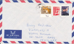 Canada Air Mail Cover Sent To Denmark 1996 - Luftpost