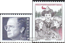 Schweden 1691,1704 (kompl.Ausg.) Postfrisch 1991 Gustaf, Freiluftleben - Ongebruikt