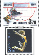 Schweden 1881-1882 (kompl.Ausg.) Postfrisch 1995 Weltmeisterschaften - Ongebruikt