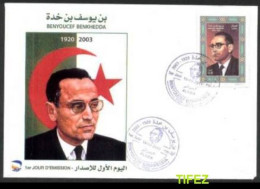 FDC/Année 2011-N°1598 : Benyoucef BENKHEDDA (Ancien Président Du Gouvernement Provisoire) - Algeria (1962-...)