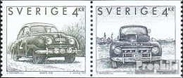 Schweden 1746-1747 Paar (kompl.Ausg.) Postfrisch 1992 Schwed. Automobile - Unused Stamps
