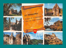 24 Châteaux Du Périgord Fayrac Les Milandes Lherm Biron Beynac Castelnaud ( Multivues ) - Brantome