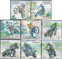 Schweden 2312-2319 (kompl.Ausg.) Postfrisch 2002 Motorrad - Ongebruikt