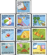 Schweden 1539-1548 (kompl.Ausg.) Postfrisch 1989 Sommervergnügen - Unused Stamps