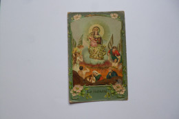 THEMES RELIGIEUX  -  La Nativité  -  Carte Chromo - Virgen Mary & Madonnas