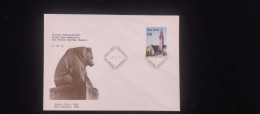 C) 1973. FINLAND. FDC. NATIONAL MUSEUM BEAR STATUE. XF - Andere & Zonder Classificatie