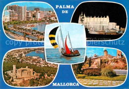 72676107 Palma De Mallorca Hafen Segeln Kathedrale La Seu  Palma De Mallorca - Other & Unclassified