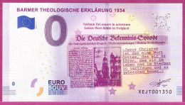 0-Euro XEJT 2019-1 BARMER THEOLOGISCHE ERKLÄRUNG 1934 - Privatentwürfe