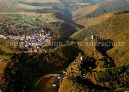 72675933 Manderscheid Eifel Fliegeraufnahme Ober- Und Niederburg Am Liesertal Ma - Manderscheid