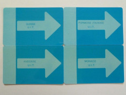 SWITZERLAND - L&G - Mint - Magnetic - UIT Demo's - Set Of 4 - Monaco, Andorre, Taiwan ...1978 - Switzerland