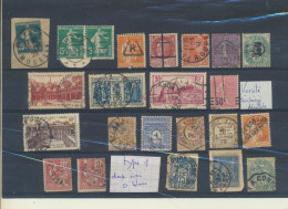 France  23 Timbres Pour Recherches - Collections