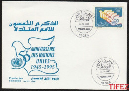 FDC/Année 1995-N°1094 : 50ème Anniversaire De L'ONU - Algérie (1962-...)