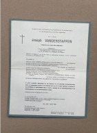 VANDERSTAPPEN Joseph °KESSEL-LO 1913 +LEUVEN 1972 VAN AERSCHOT - PINXTEREN - DORMAELS - HEREMANS - GEBREURS - Beenhouwer - Obituary Notices