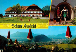 72673468 Salzburg Oesterreich Hotel Gasthof Schoene Aussicht Alpenpanorama Hellb - Sonstige & Ohne Zuordnung