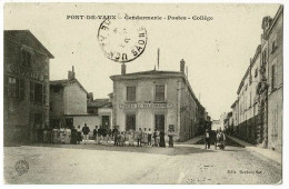 Pont De Vaux - Gendarmerie - Postes - Collège (belle Animation, Enfants, Boucher, Boulanger, Gendarmes) Circ 1910 - Pont-de-Vaux