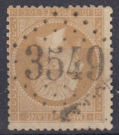 TIMBRE FRANCE EMPIRE N° 21 BELLE OBLITERATION GC 3549 St-Christophe-en-Brionnais - 1862 Napoleone III