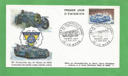 LES 24 HEURES DU MANS 1973 - 50 ème Anniversaire - ( Enveloppe ) - 1970-1979