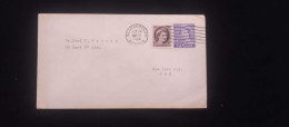 C) 1963. CANADA. AIRMAIL ENVELOPE SENT TO USA. DOUBLE STAMP XF - Autres & Non Classés