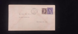 C) 1962. CANADA. AIRMAIL ENVELOPE SENT TO USA. DOUBLE STAMP XF - Otros & Sin Clasificación