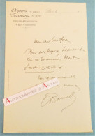 ● L.A.S M. BANNEL - Olympia - Parisiana - Lettre Billet Autographe LAS Théâtre - Attori E Comici 